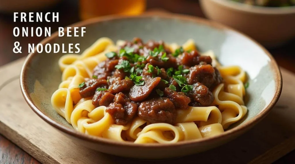 French Onion Beef and Noodles: A Hearty Comfort Meal in 30 Minutes 3 French Onion Beef and Noodles