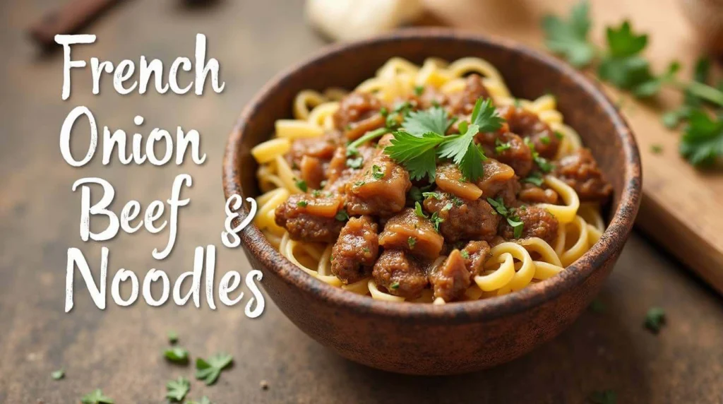 French Onion Beef and Noodles: A Hearty Comfort Meal in 30 Minutes 4 French Onion Beef and Noodles