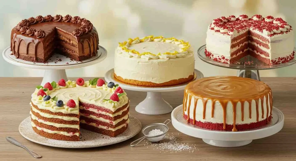 Discover 5 Irresistibly Tasty Cakes That Will Wow Your Taste Buds 2 Freshly baked tasty cakes decorated with colorful frosting and sprinkles